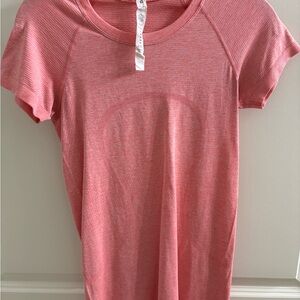 Lululemon Athletica Coral Short Sleeve Tee